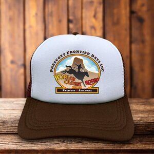 Prescott Frontier Days Rodeo Brown Snapback Cowboy Country Bull Riding Ball Cap